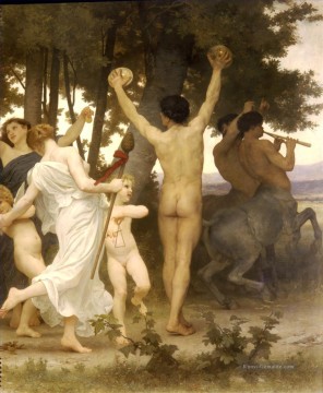 La jeunesse de Bacchus rechts dt William Adolphe Bouguereau Nacktheit Ölgemälde